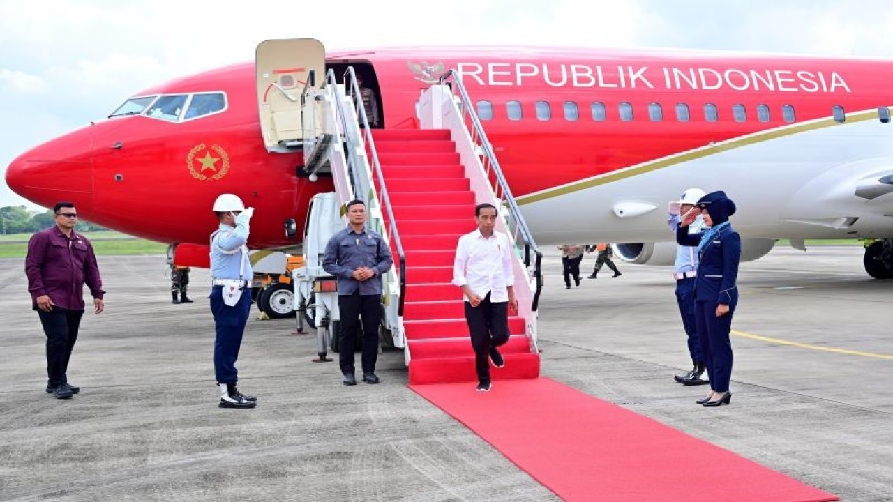 Presiden Joko Widodo (Jokowi) saat Kunjungan Kerja ANTARA/HO-BPMI Setpres