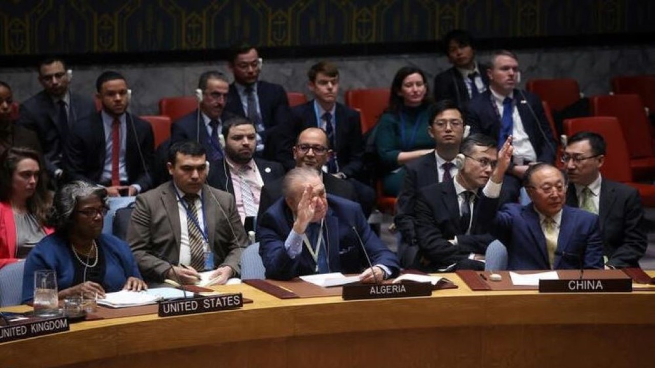 Rusia dan China memveto resolusi PBB mengenai gencatan senjata di Gaza yang dipimpin Amerika Serikat. (Foto: Reuters)