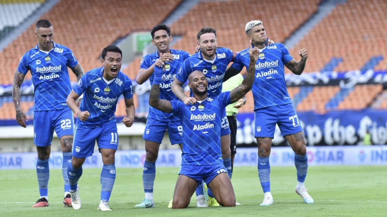 Selebrasi skuad Persib Bandung