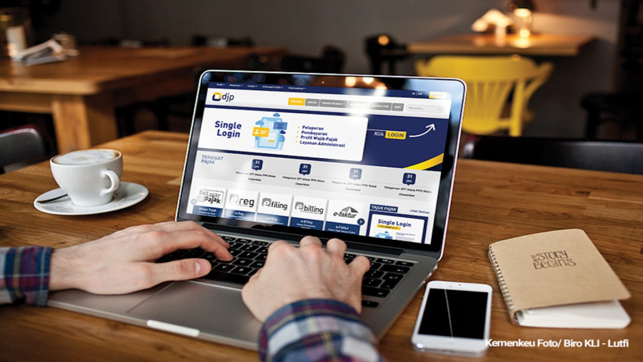 Ilustrasi aplikasi laporan SPT/Foto; Kemenkeu