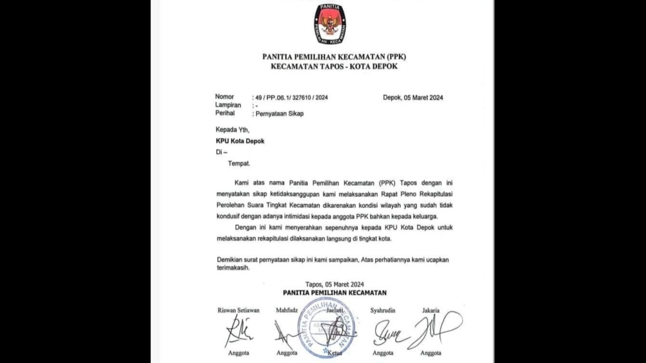 Surat PPK Tapos.