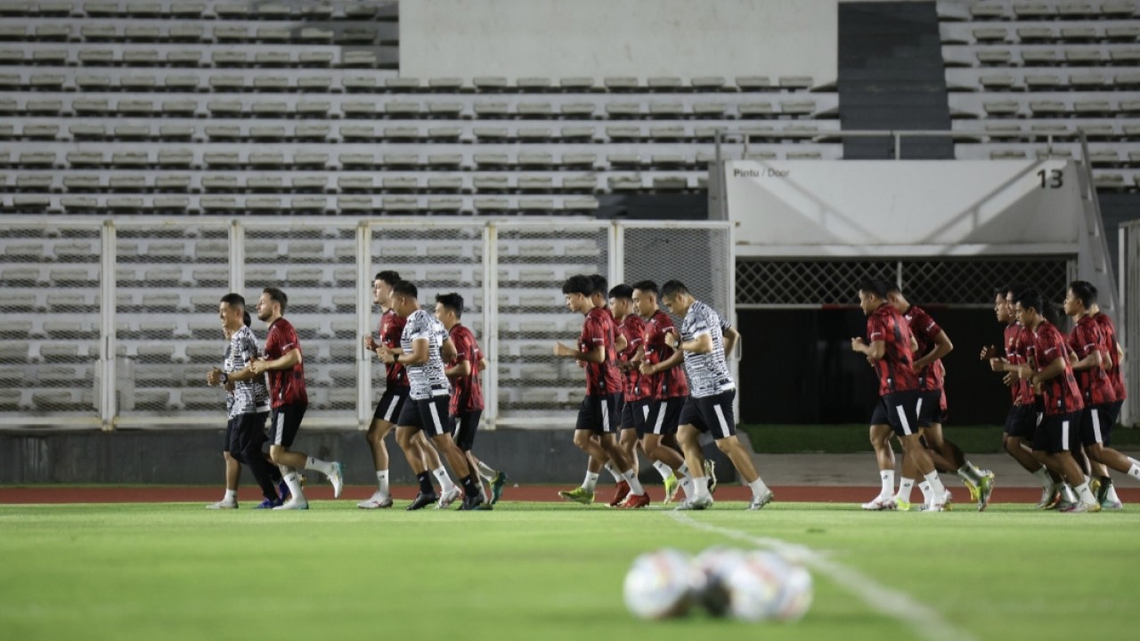 Timnas Indonesia jalani latihan jelang menghadapi Vietnam