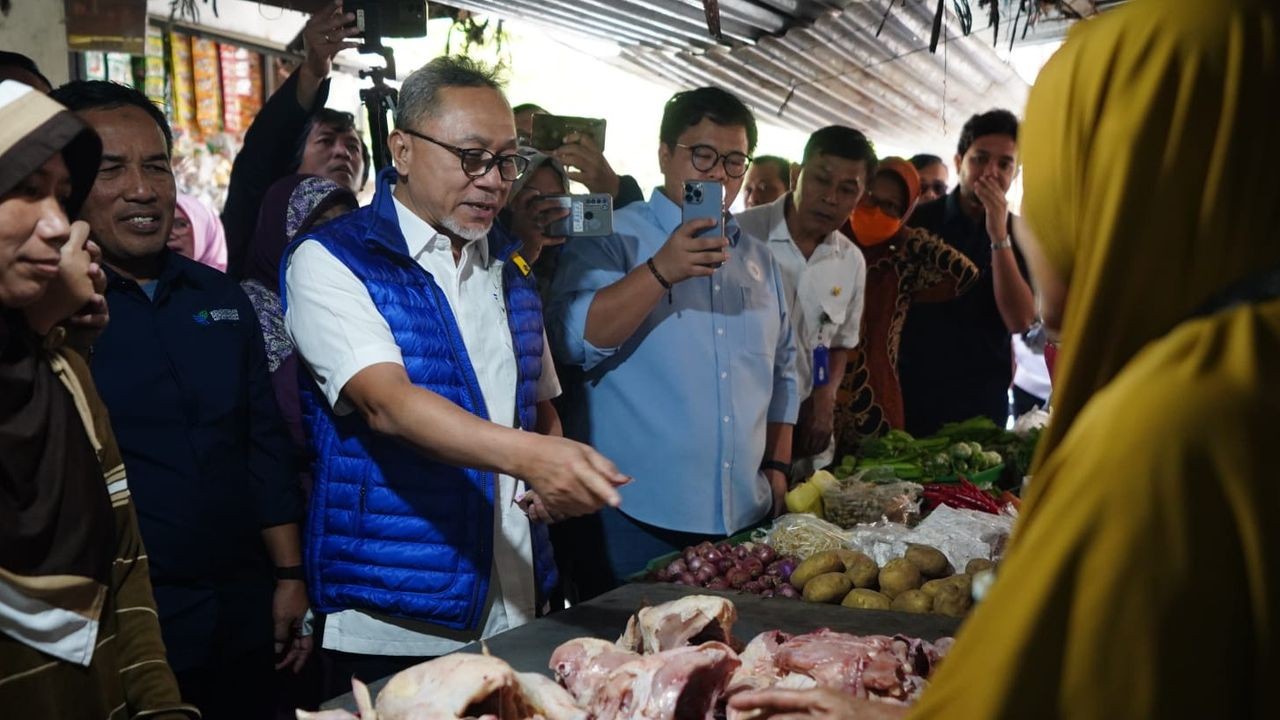 Ilustrasi Mendag Zulhas sidak ke pasar tradisional/ist
