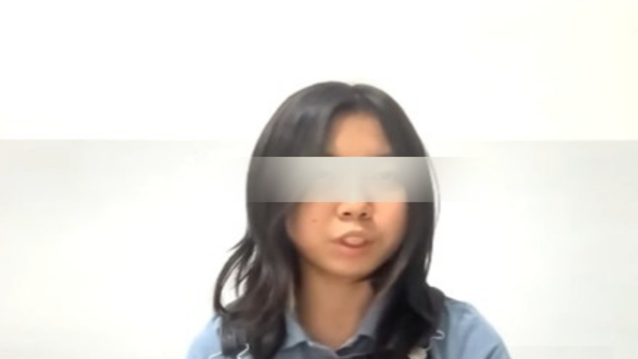 Putri sulung pasangan Aden Wong dan Amy berinisial ZW. (Foto: Tangkap layar YouTube Richard Lee)