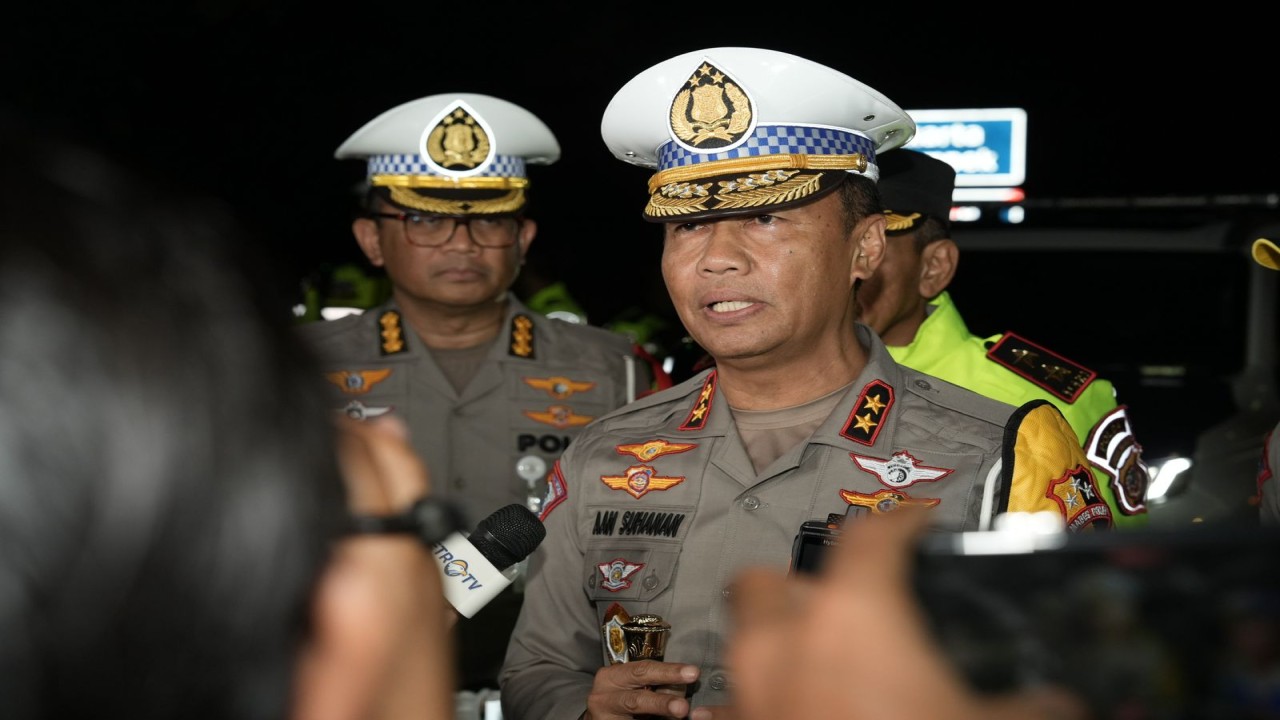 Kakorlantas Polri Irjen Pol Aan Suhanan membuka langsung skema One Way