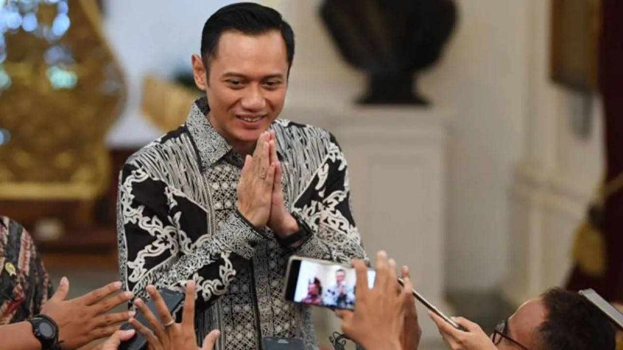 Menteri ATR/Kepala BPN Agus Harimurti Yudhoyono (AHY). (Antara)