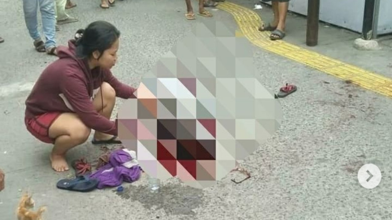 Ibu yang dibacok anaknya sendiri. (Instagram)