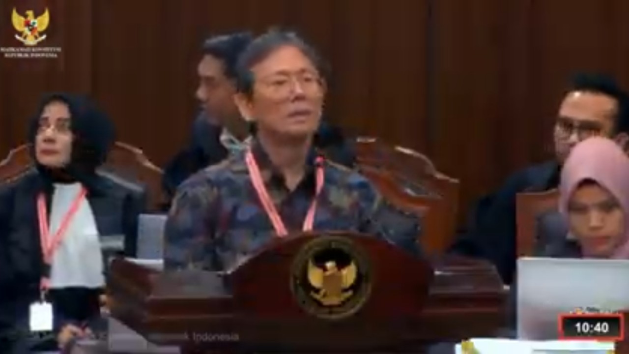 Saksi ahli tim AMIN, Anthony Budiawan. (YouTube)