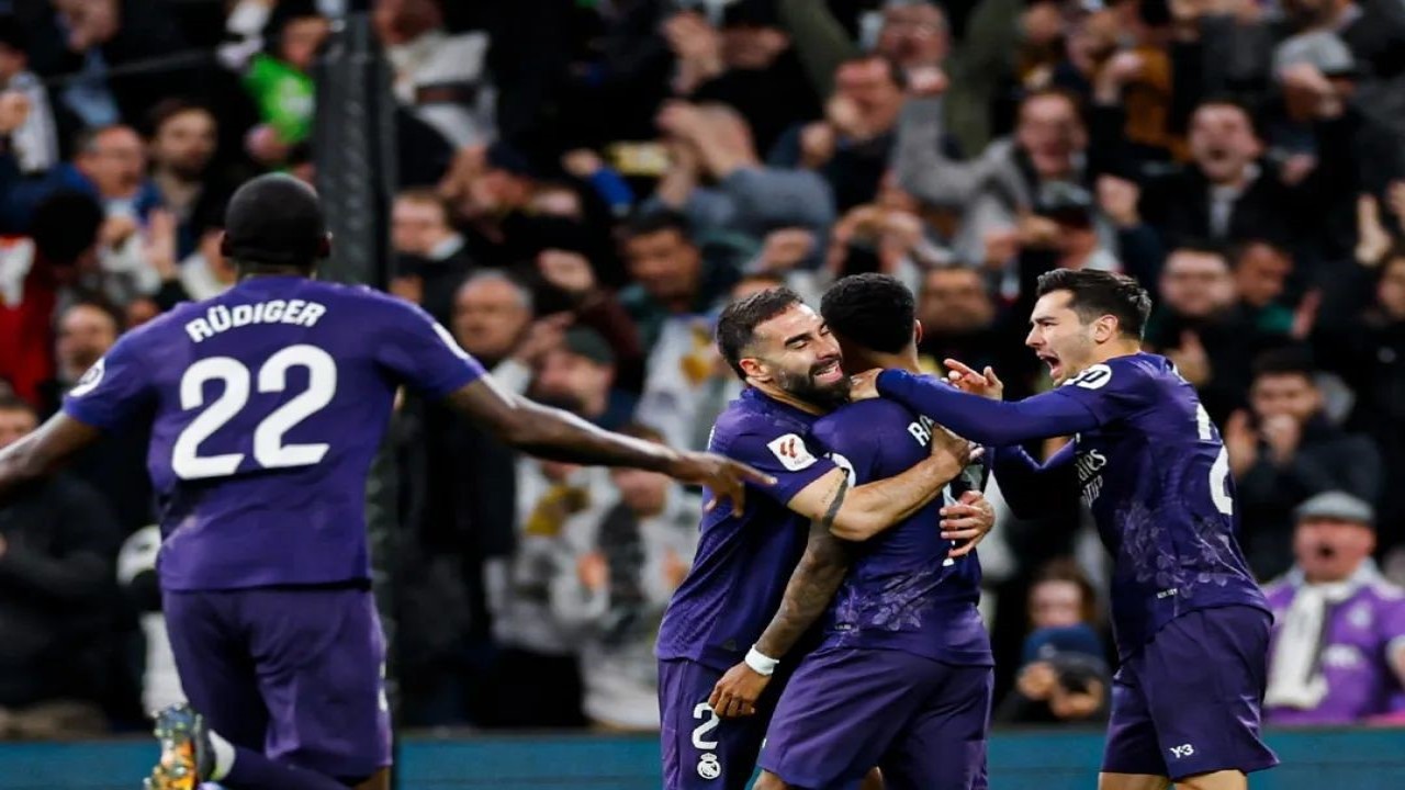 Selebrasi skuad Real Madrid - foto: Instagram @toniruediger