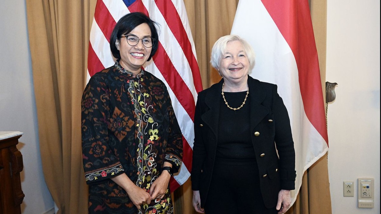 Sri Mulyani dan Menkeu AS, Janet Yellen/ist