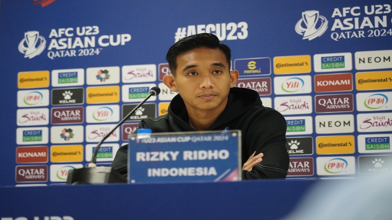 Bek tengah Timnas Indonesia U-23, Rizky Ridho. (dok PSSI)