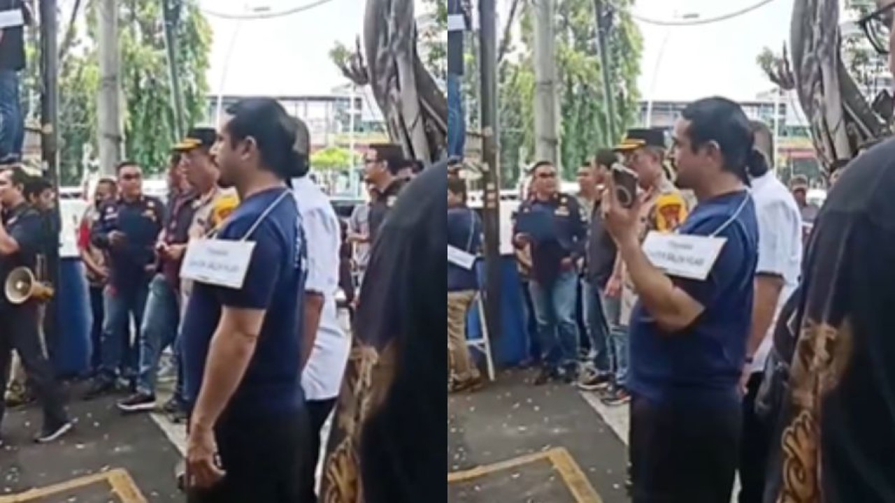 Gathan Saleh Hilabi Jalani Rekonstruksi (Instagram @warungjurnalis)