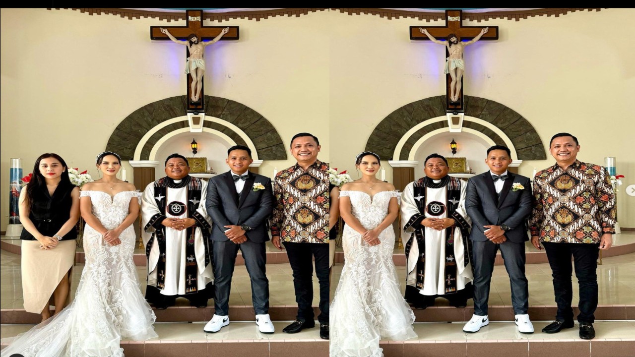 Richard Eliezer Bharada E Menikah dengan Ling Ling (Sumber: Instagram @ronnytalapessy)