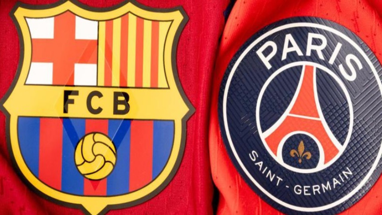 Ilustrasi Barcelona vs PSG (UEFA)