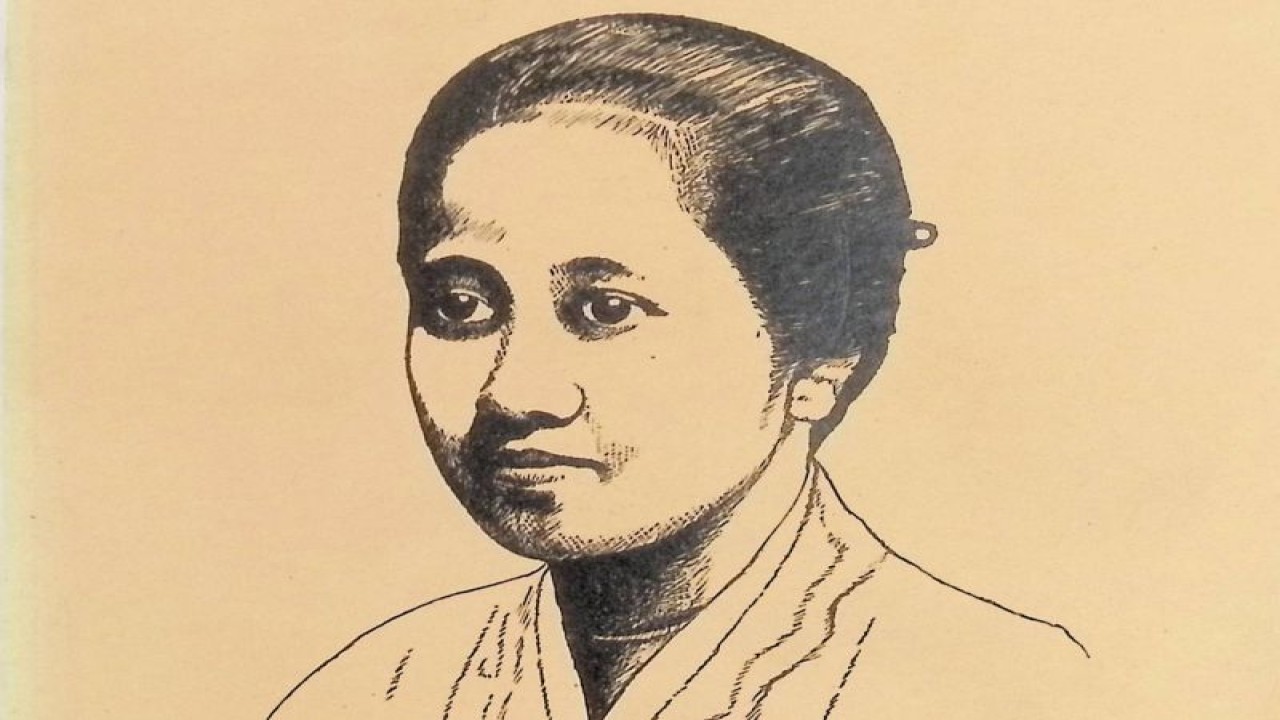 Ilustrasi Kartini dalam sampul buku "Habis Gelap Terbitlah Terang" (Antara).