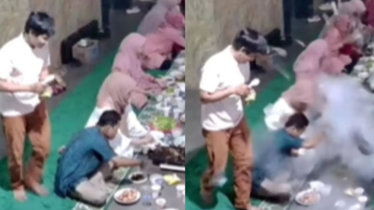 Kompor Meledak saat Berbuka Puasa (Instagram)