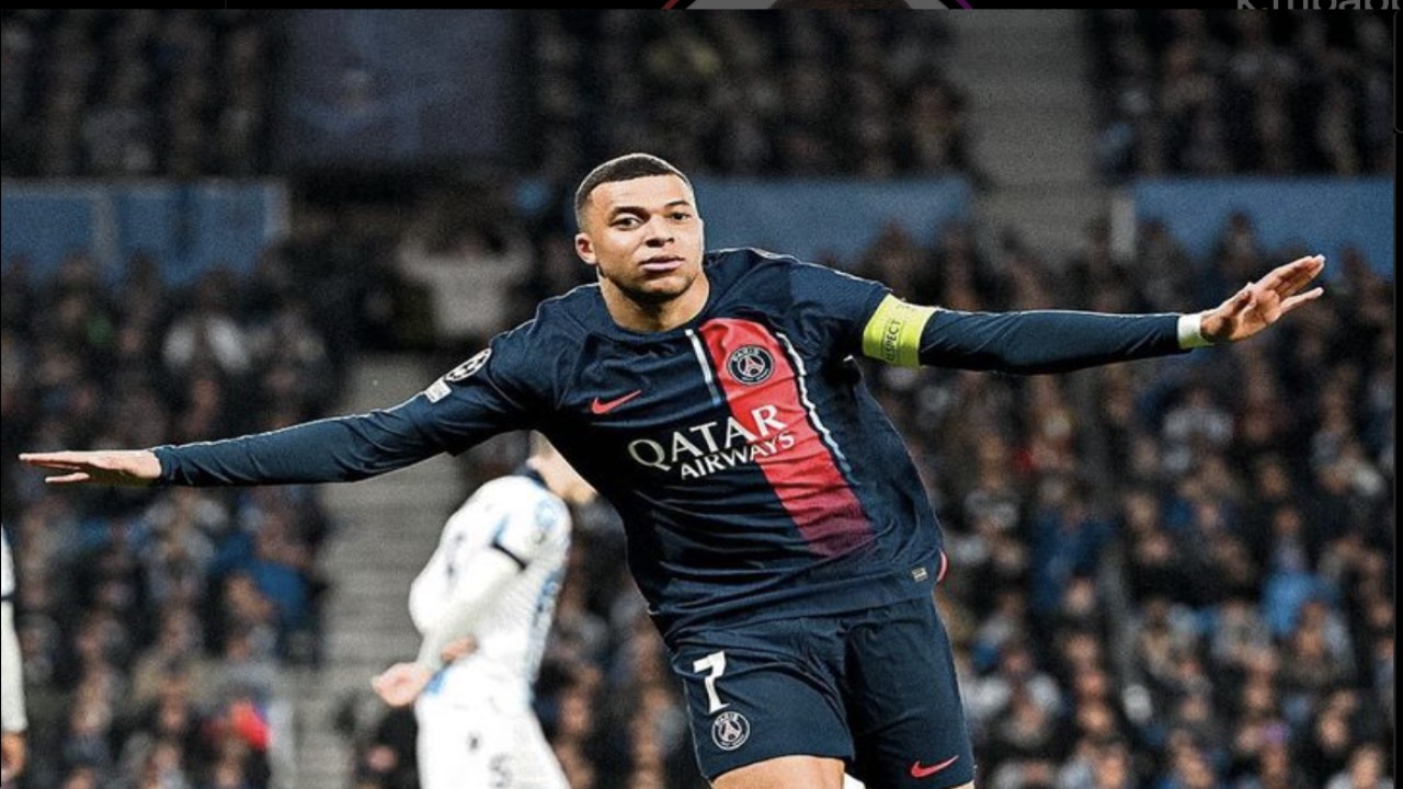 Kylian Mbappe menyamai rekor Cristiano Ronaldo saat PSG menang 2-0 atas Olympique Marseille, Selasa (2/4/2024). (Instagram)