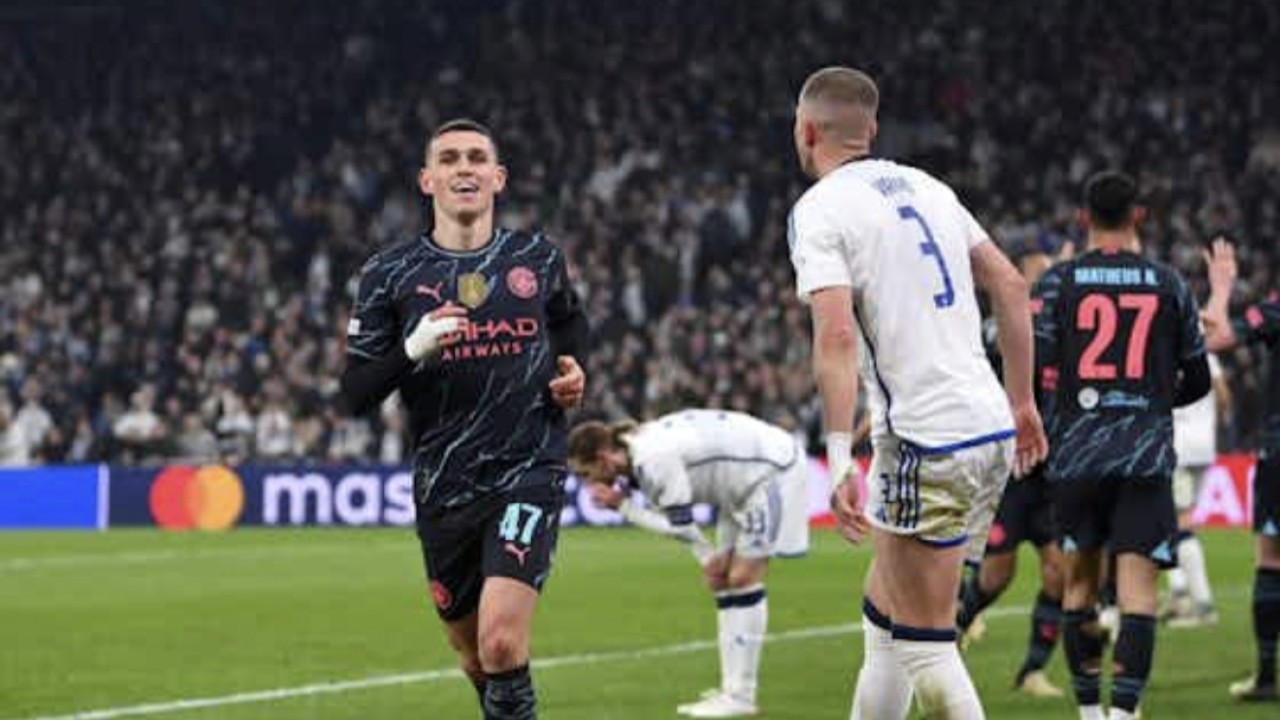 Laga babak perempat final Liga Champions 2023/24 antar Real Madrid vs Manchester City