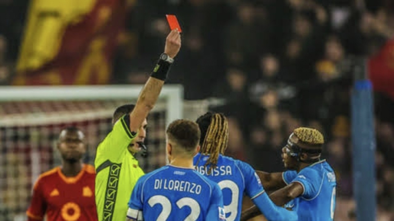 Laga Napoli vs AS Roma di Seria A Liga Italia