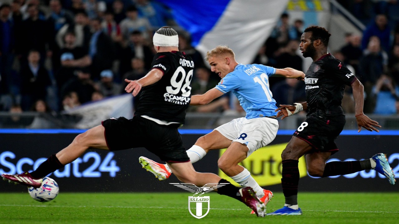 Lazio menang 4-1 atas Salernitana di lanjutan Serie A 2023/2024. (SS Lazio)