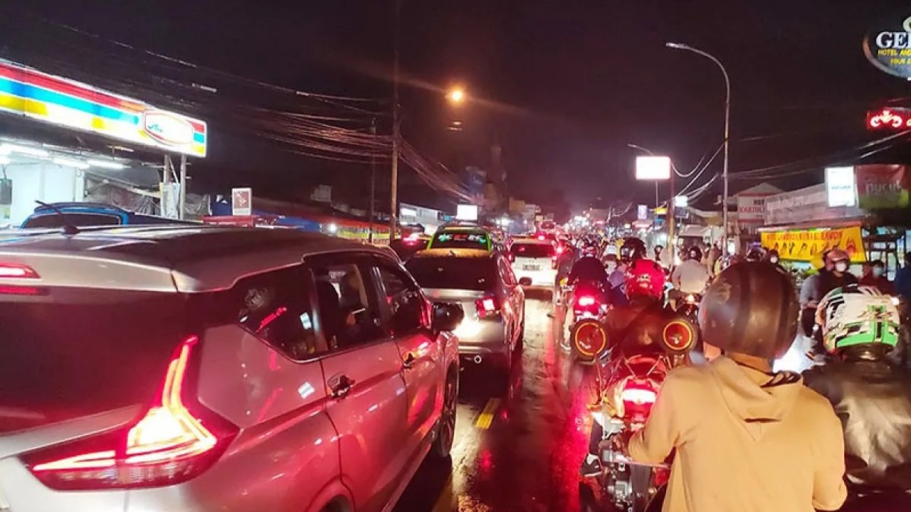 Macet Puncak. (Antara)