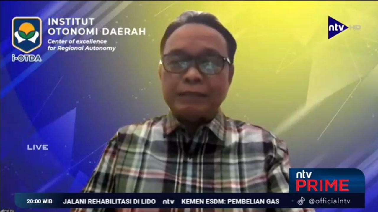 Pakar Otonomi Daerah, Djohermansyah Djohan/Nusantaratv