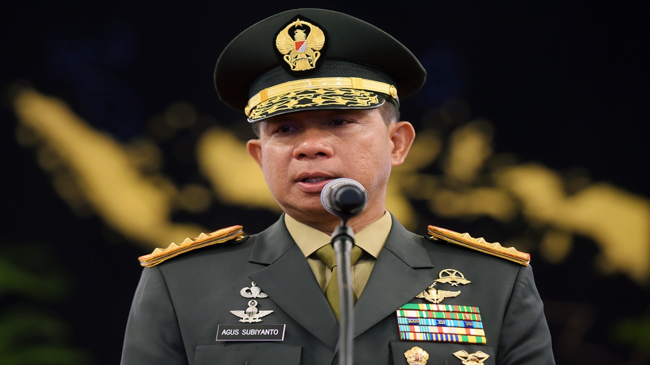 Panglima TNI Jenderal Agus Subiyanto/ist
