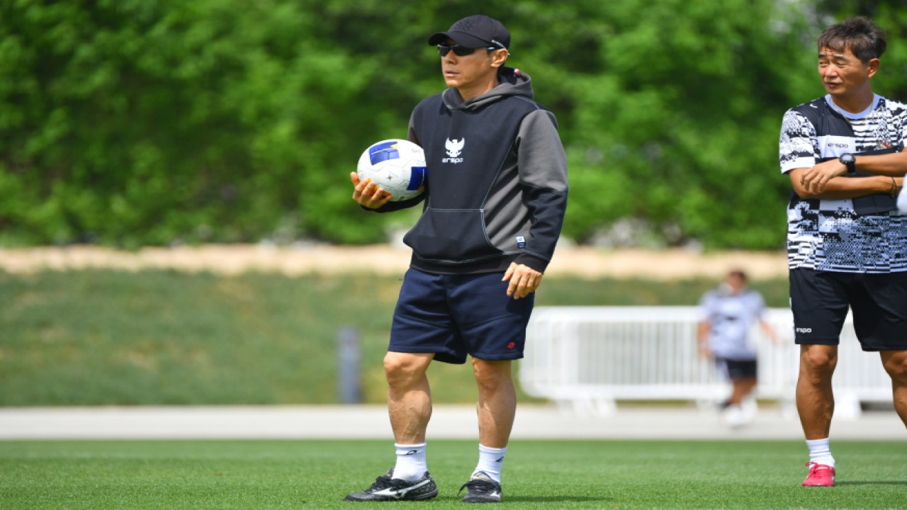 Pelatih Shin Tae-yong berpotensi bentrok dengan negara sendiri di Piala Asia U-23 2024. (dok PSSI)