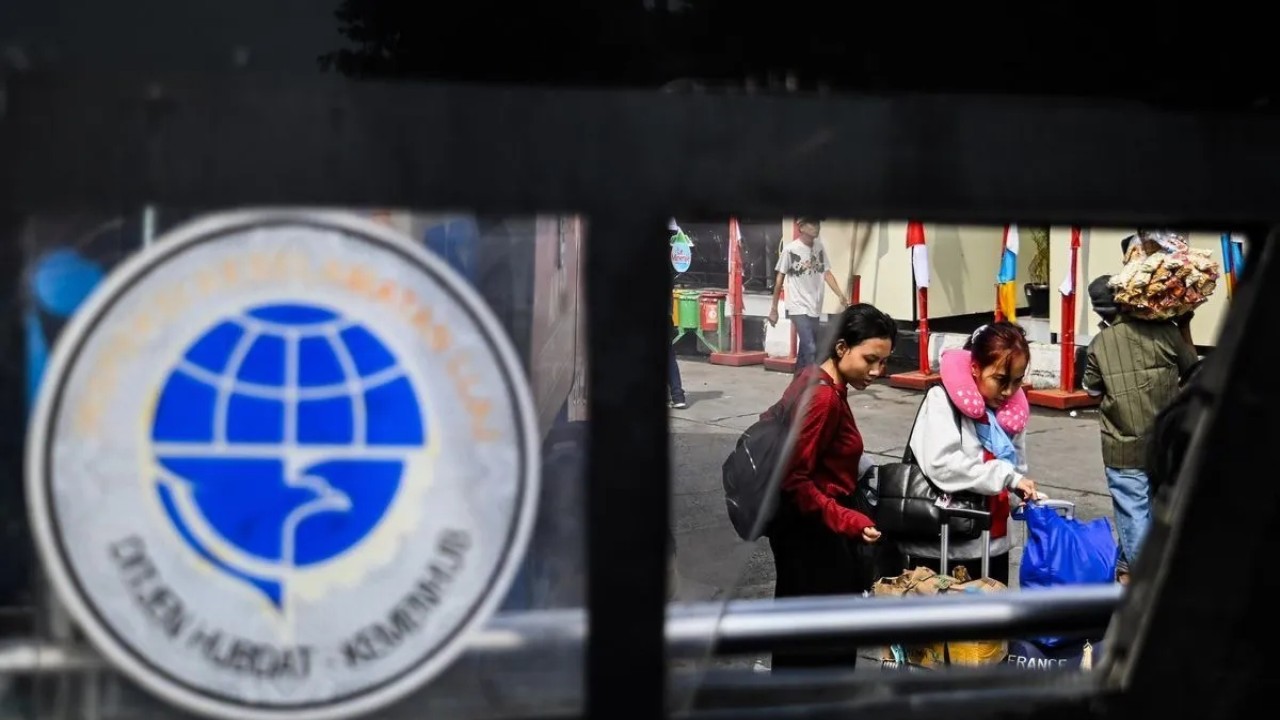 Pemudik arus balik. (Antara)