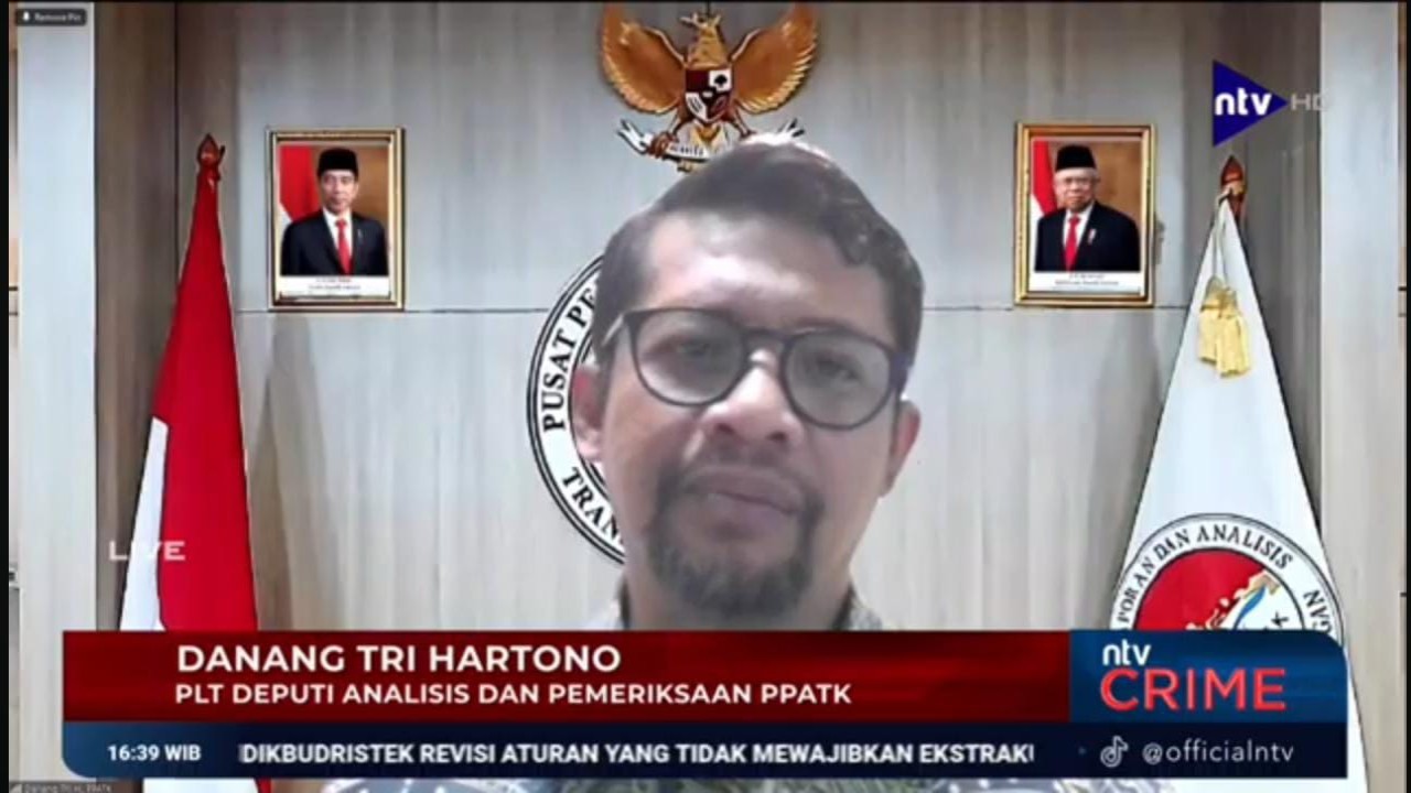 PLT Deputi Analisis dan Pemeriksaan PPATK Danang Tri Hartono/Nusantaratv