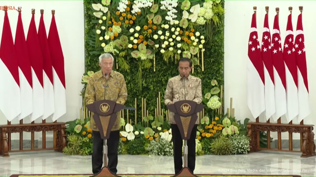PM Singapura Lee Hsien Loong bersama Presiden Jokowi. (YouTube)