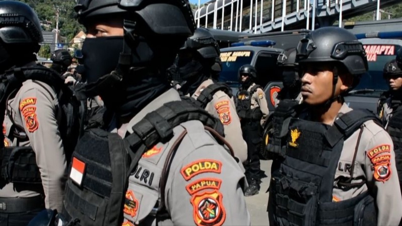 Ilustrasi anggota Polri. (Antara)