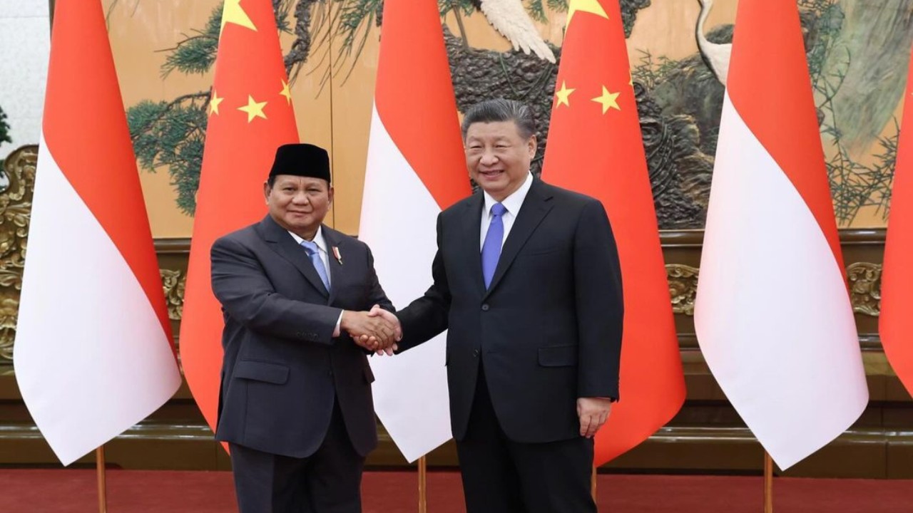 Menteri Pertahanan RI Prabowo Subianto melakukan kunjungan kehormatan kepada Presiden China H.E. Xi Jinping. (Foto: Instagram/prabowo)
