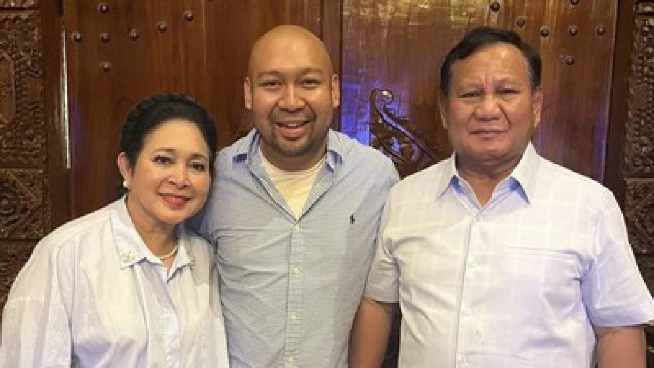 Prabowo, Titiek Soeharto dan putranya, Didit Hediprasetyo. (Instagram)