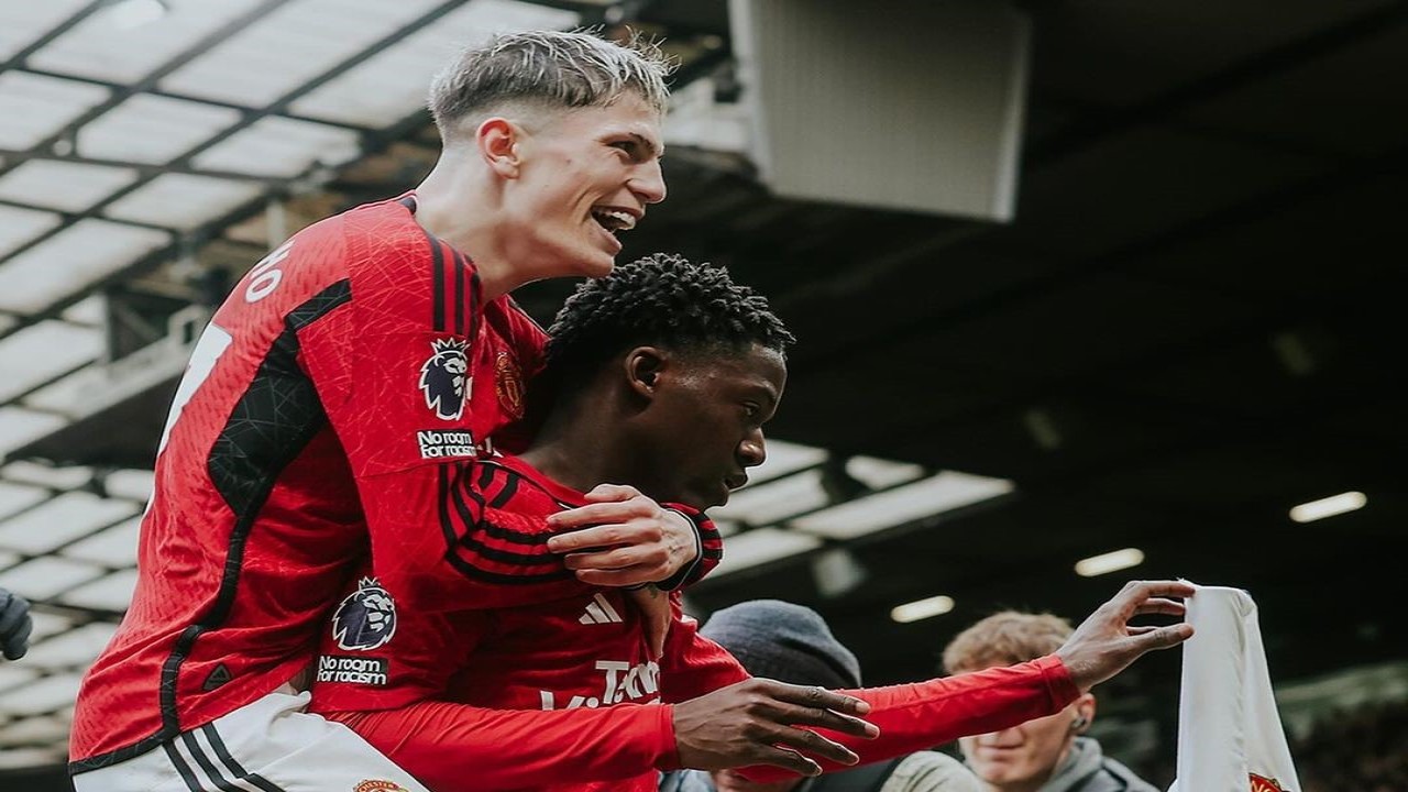 Selebrasi pemain Manchester United - foto: Instagram @manchesterunited