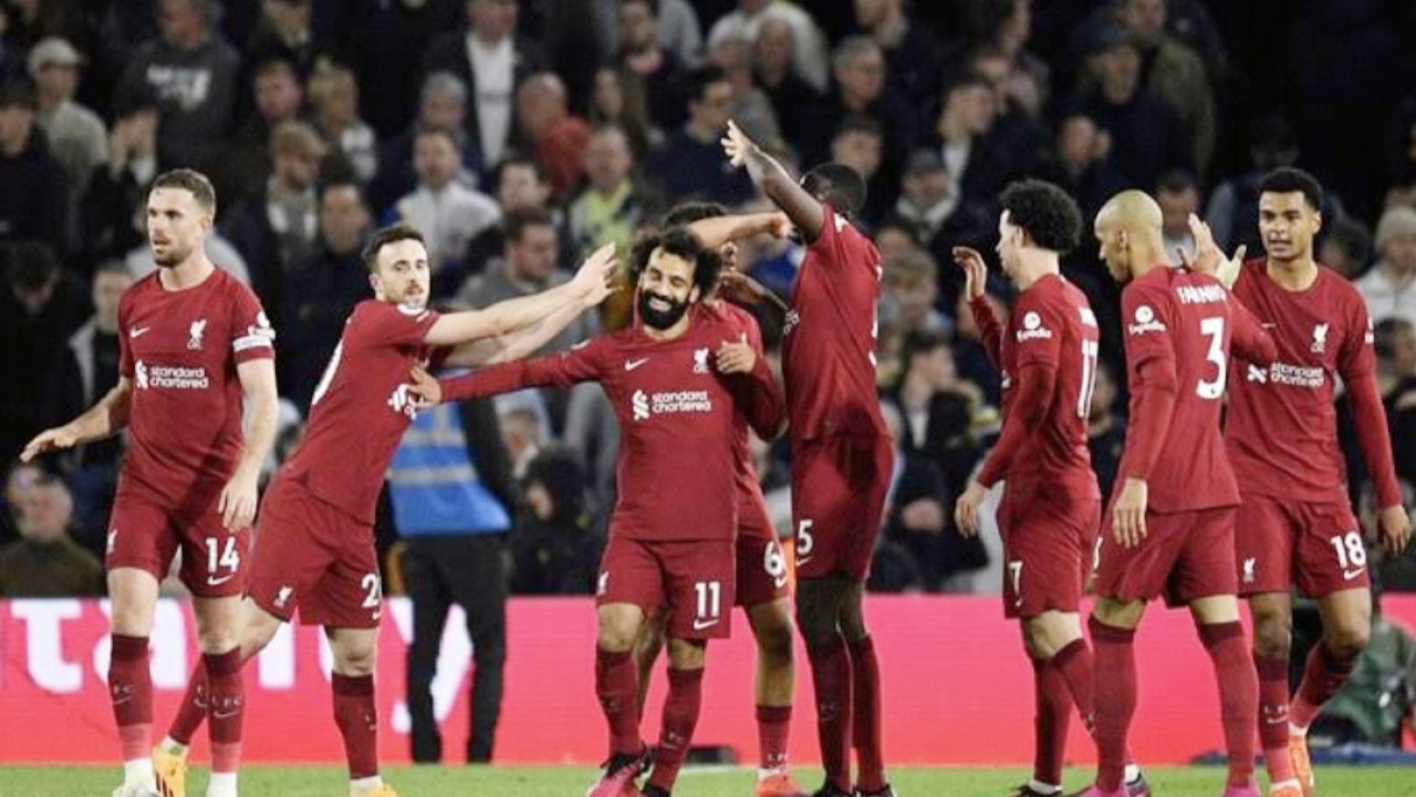 Selebrasi skuad Liverpool