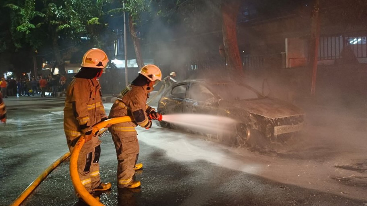 Unit Mobil Hangus Terbakar (Instagram @humasjakfire)