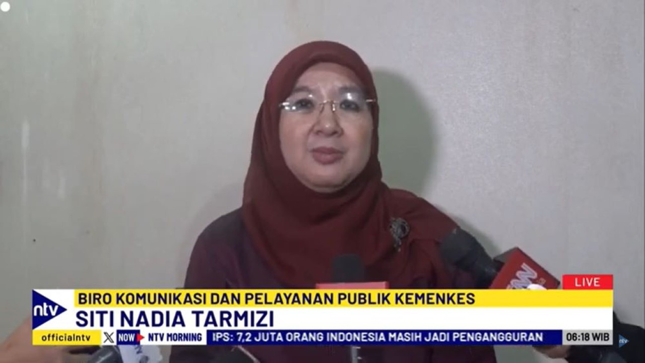 Biro Komunikasi dan Pelayanan Publik Kemenkes Siti Nadia Tarmizi