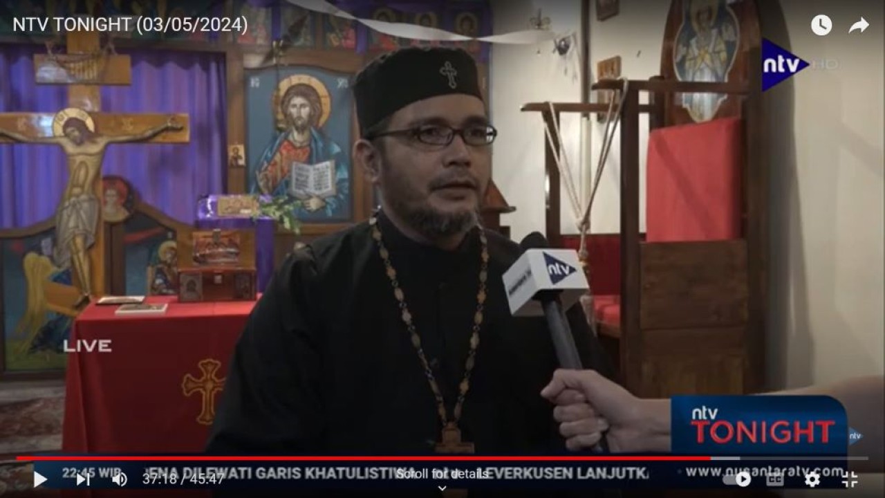 Ketua Umum Gereja Ortodoks Indonesia (GOI) Romo Presbyter Yakobus