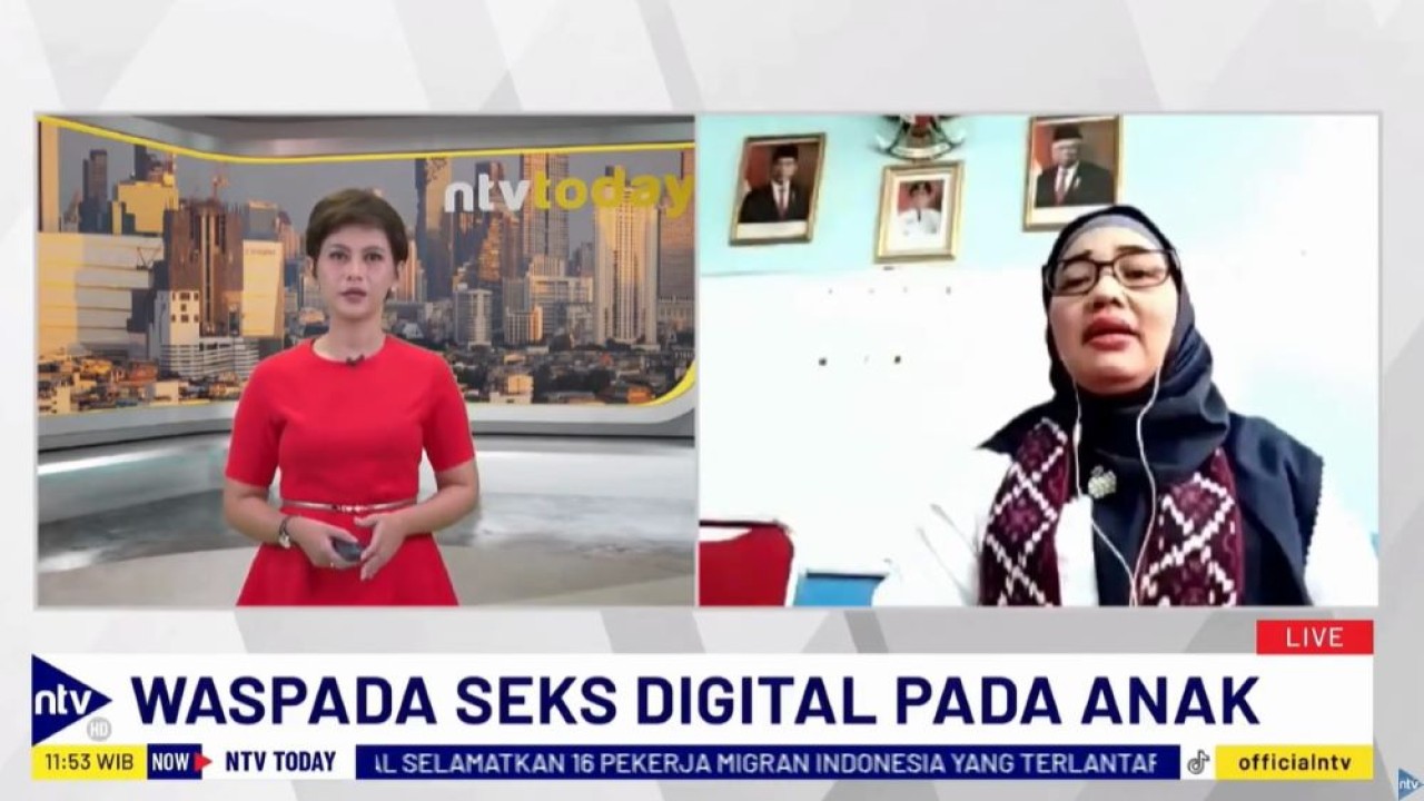 Ketua Dewan Pakar Federasi Serikat Guru Indonesia (FSGI), Retno Listyarti saat menjadi narasumber pada program NTV Today di Nusantara TV, Rabu (22/5/2024).