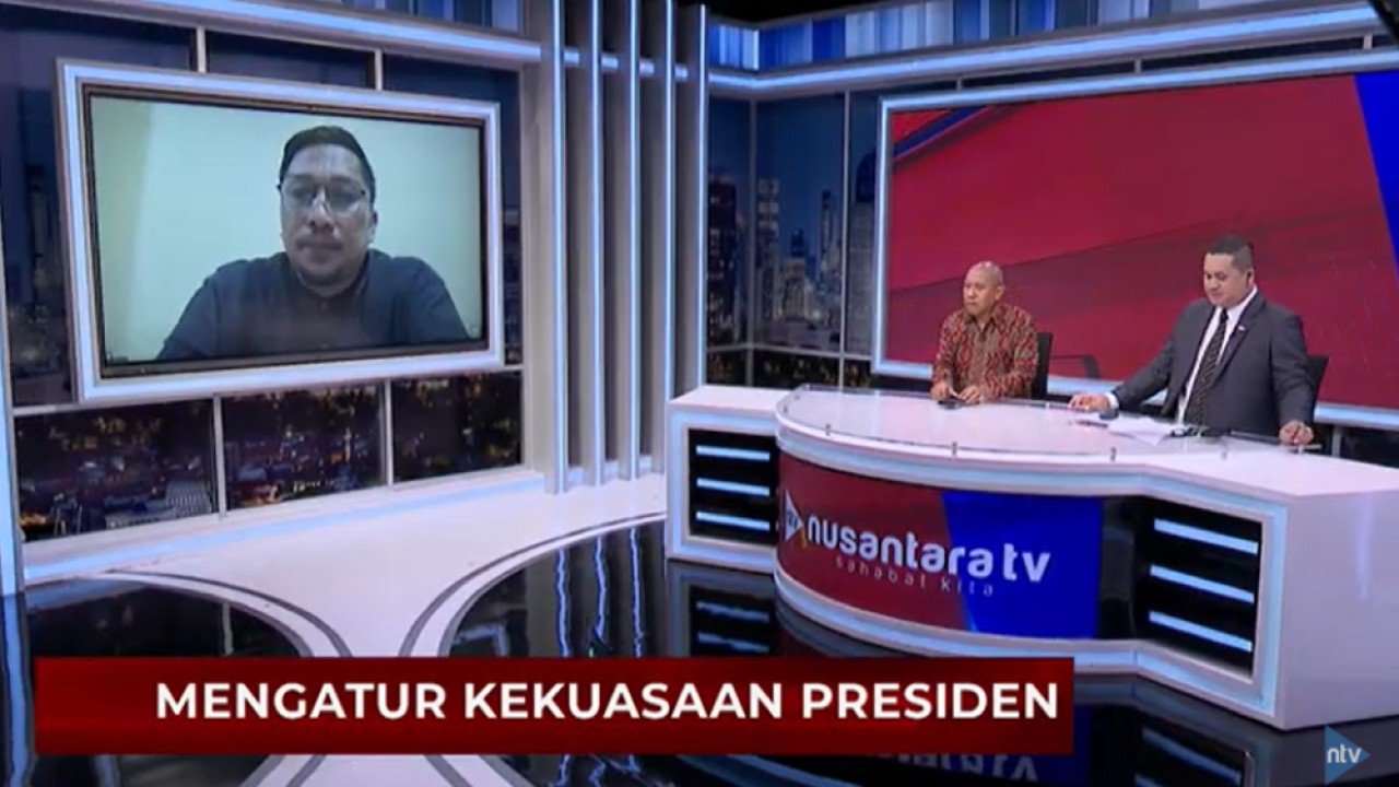 Profesor Ikrar Nusa Bhakti dan Feri Amsari saat menjadi narasumber program NTV Prime di Nusantara TV, Jumat (3/5/2024).