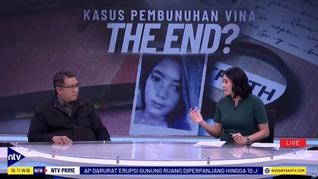 Kriminolog Universitas Indonesia (UI) Achmad Hisyam saat menjadi narasumber dalam program NTV Prime di Nusantara TV, Senin (27/5/2024).