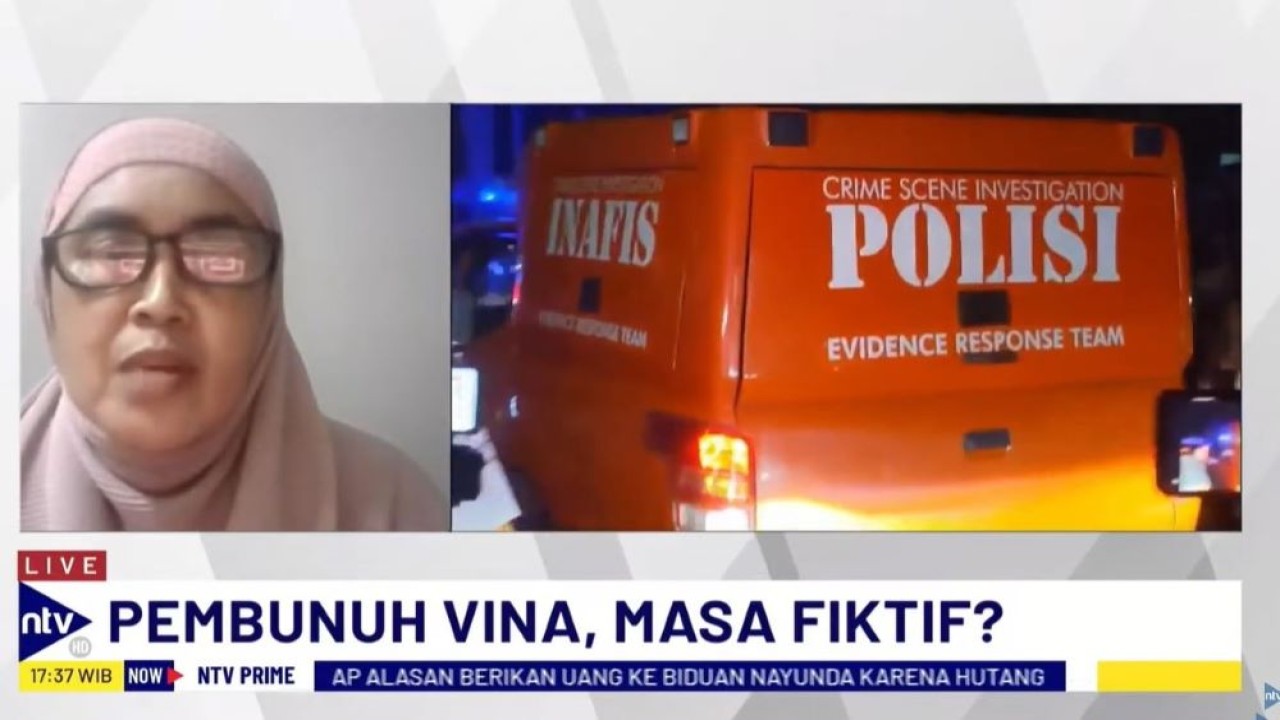 Kuasa Hukum Pegi, Sugiyanti Iriani saat menjadi narasumber program NTV Prime di Nusantara TV, Kamis (30/5/2024).