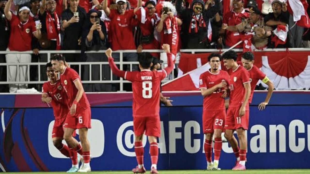 Selebrasi Timnas Indonesia di Piala Asia U-23