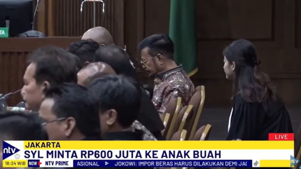 Sidang pemeriksaan saksi kasus gratifikasi dan pemerasan di lingkungan Kementan dengan terdakwa Syahrul Yasin Limpo (SYL), di Pengadilan Tipikor Jakarta, Senin (13/5/2024).
