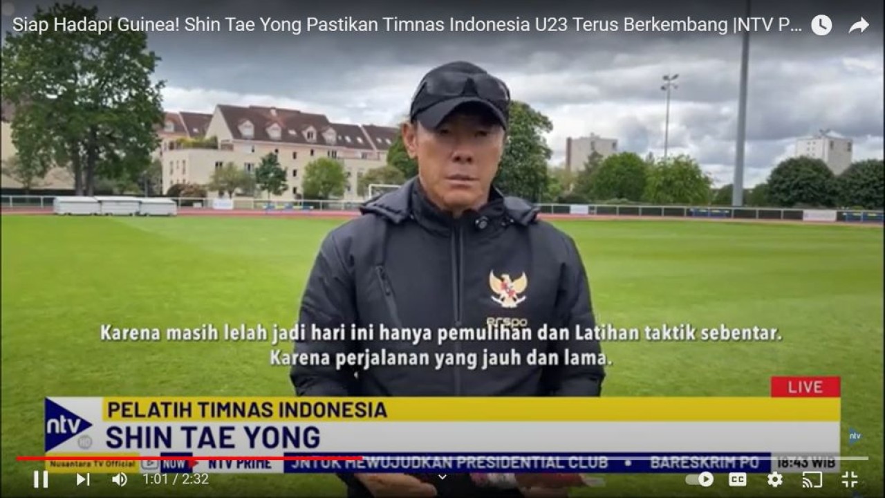 Pelatih Timnas Indonesia U23, Shin Tae yong