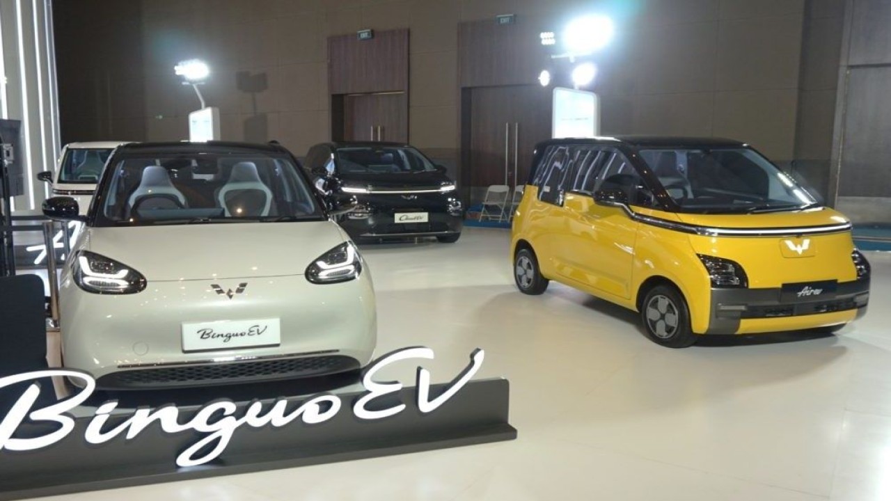 BinguoEV tercatat sebagai kendaraan listrik terlaris saat ini dengan penjualan lebih dari 3.000 unit selama kuartal pertama 2024. (Foto: Wuling)