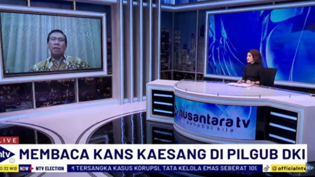 Guru Besar Ilmu Politik UI, Lili Romli dalam program NTV Election di NusantaraTV