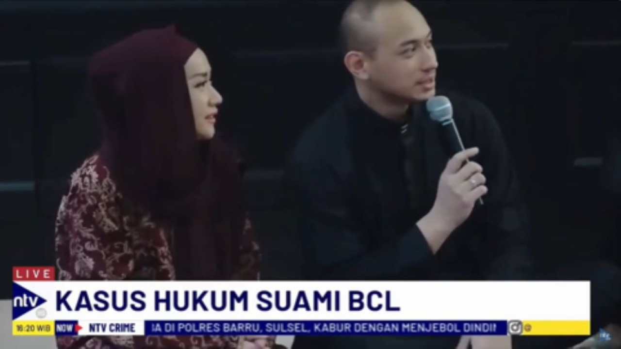 Bunga Citra Lestari dan suaminya Tiko Aryawardhana/tangkapan layar NTV