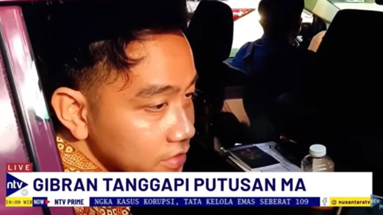 Wakil Presiden terpilih Gibran Rakabuming Raka